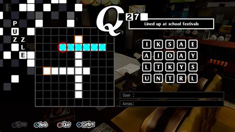 Persona 5 Royal Crossword Solutions